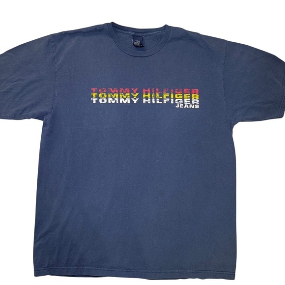 Tommy Hilfiger Other - Vintage Tommy Hilfiger Jeans Log T-shirt Top Graphic T Shirt Tee-Tee Y2K